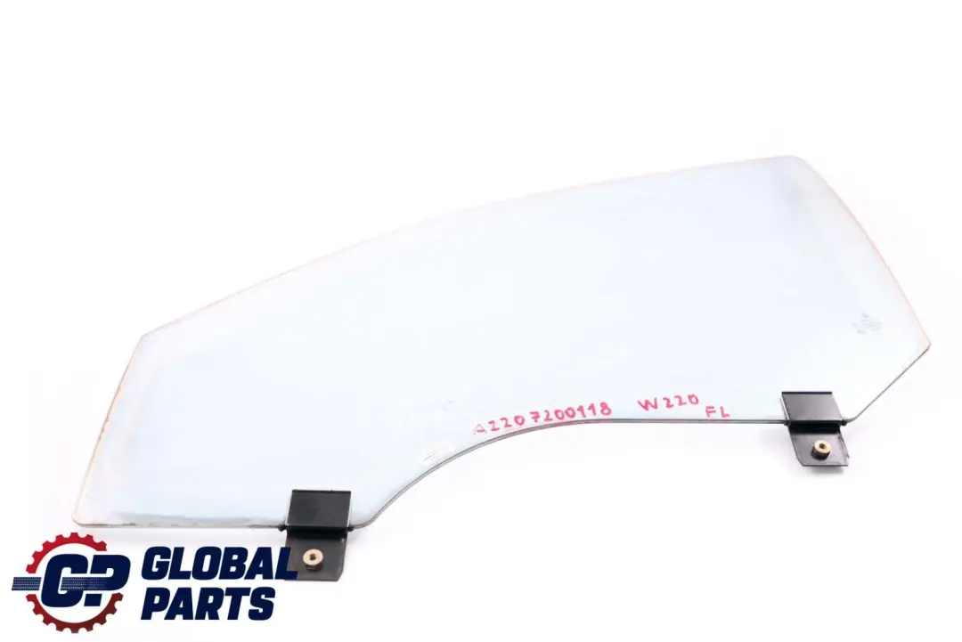 Mercedes-Benz S-Class W220 Front Left N/S Window Glass Green AS2 to with Part number A2207200118 Mercedes-Benz S-Class W220 Front Left N/S Window Glass Green AS2 - SKU A2207200118 - Part number A2207200118