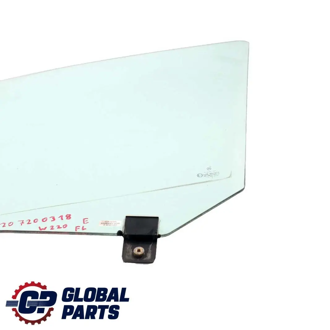 Mercedes W220 Front Window Glass Glazing Green AS2 Left N/S - SKU A2207200318 - Part number A2207200318