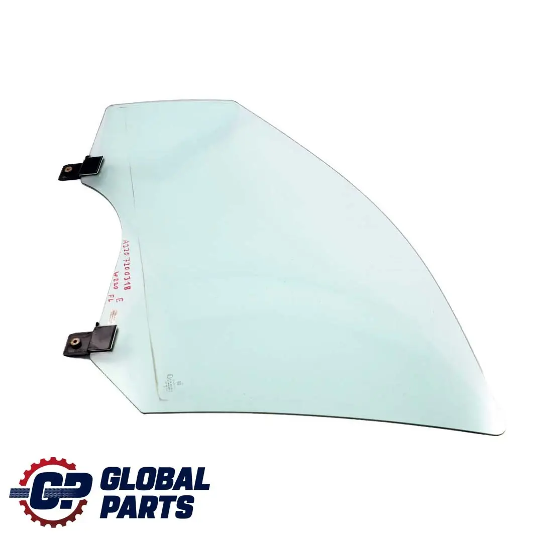 Ventana Delantera Cristal Verde AS2 Izquierda para Mercedes W220 con número de pieza A2207200318 Mercedes W220 Ventana Delantera Cristal Verde AS2 Izquierda - SKU A2207200318 - Número de pieza A2207200318