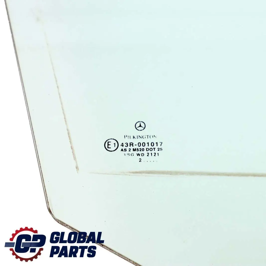 Front Right O/S Window Glass AS2 Green to Mercedes W220 with Part number A2207200418 Mercedes W220 Front Right O/S Window Glass AS2 Green - SKU A2207200418 - Part number A2207200418