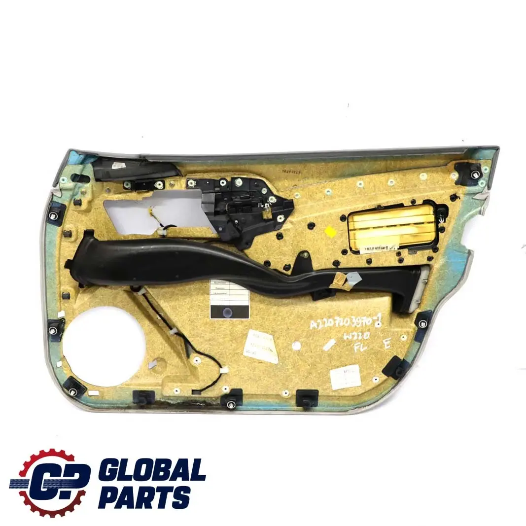 Mercedes Benz S Klasse W220 Türverkleidung Vorne Links Leder Alpaca Grau - SKU A2207203970-1 - Teilenummer A2207203970