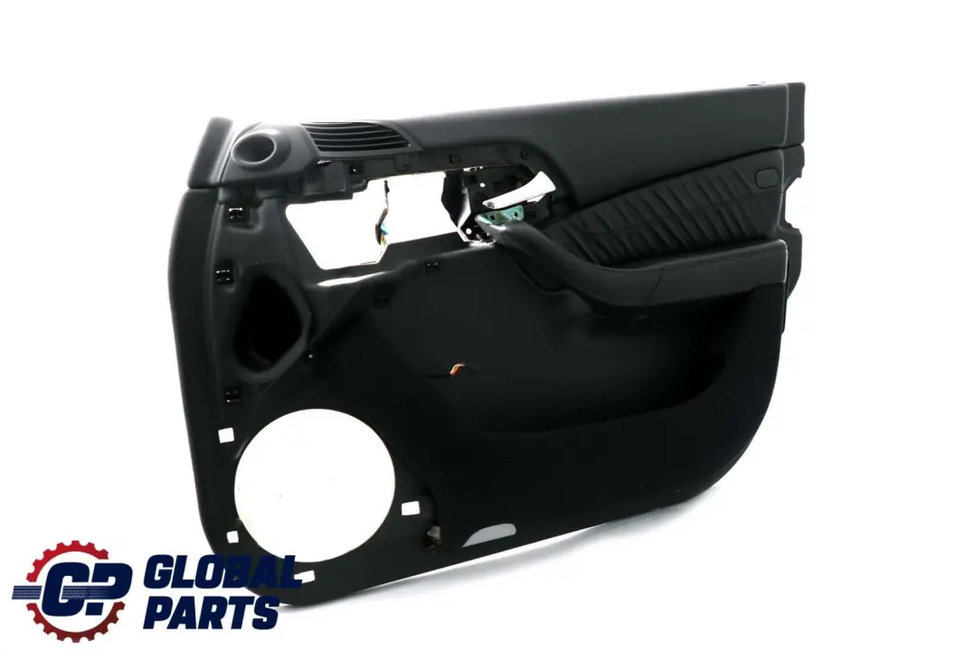 Mercedes W220 Boczek Drzwi Prawy Przedni Osłona Panel Skóra Antracyt - SKU A2207204070 - Numer Części A2207204070