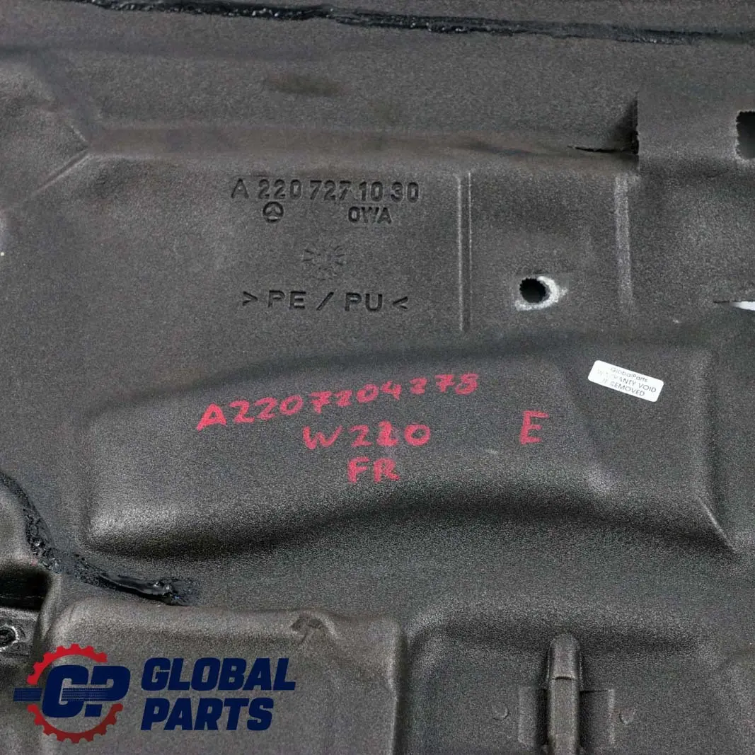  Mercedes-Benz S-Klasse W220 Türverkleidung Vorne Rechts Abdichten - SKU A2207204278 - Teilenummer A2207271030