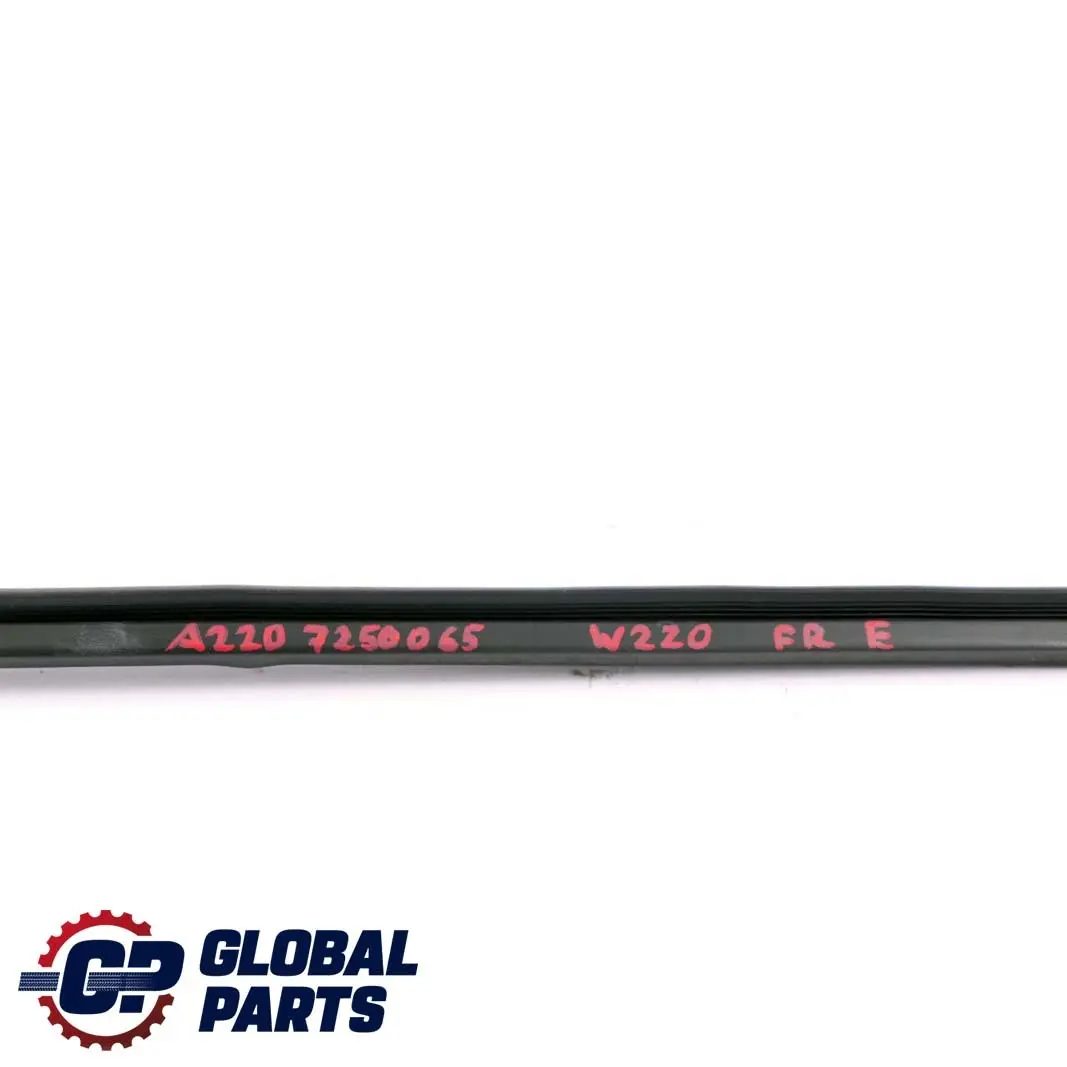 Mercedes-Benz S W220 Seal Sealing Rail Left Right N/O/S Front Door to with Part number A2207250065 Mercedes-Benz S W220 Seal Sealing Rail Left Right N/O/S Front Door - SKU A2207250065 - Part number A2207250065