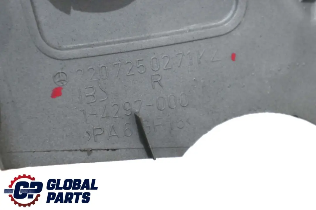 Front Right O/S Door Window Frame Trim Cover to Mercedes S-Class W220 with Part number A2207250271 Mercedes S-Class W220 Front Right O/S Door Window Frame Trim Cover - SKU A2207250271 - Part number A2207250271