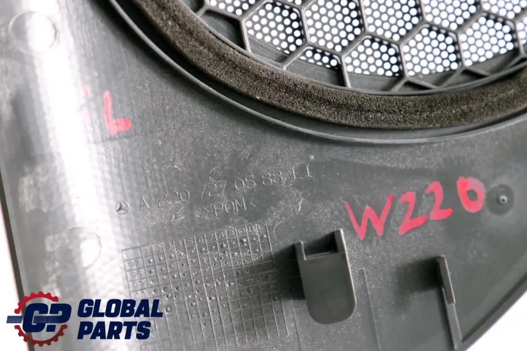 S-Klasse W220 Abdeckung Türverklidung Vorne Links Schwarz für Mercedes mit Teilenummer A2207270588 Mercedes S-Klasse W220 Abdeckung Türverklidung Vorne Links Schwarz - SKU A2207270588 - Teilenummer A2207270588