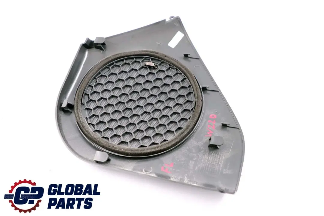 Door Speaker Cover Trim Front Left N/S Black to Mercedes S-Class W220 with Part number A2207270588 Mercedes S-Class W220 Door Speaker Cover Trim Front Left N/S Black - SKU A2207270588 - Part number A2207270588