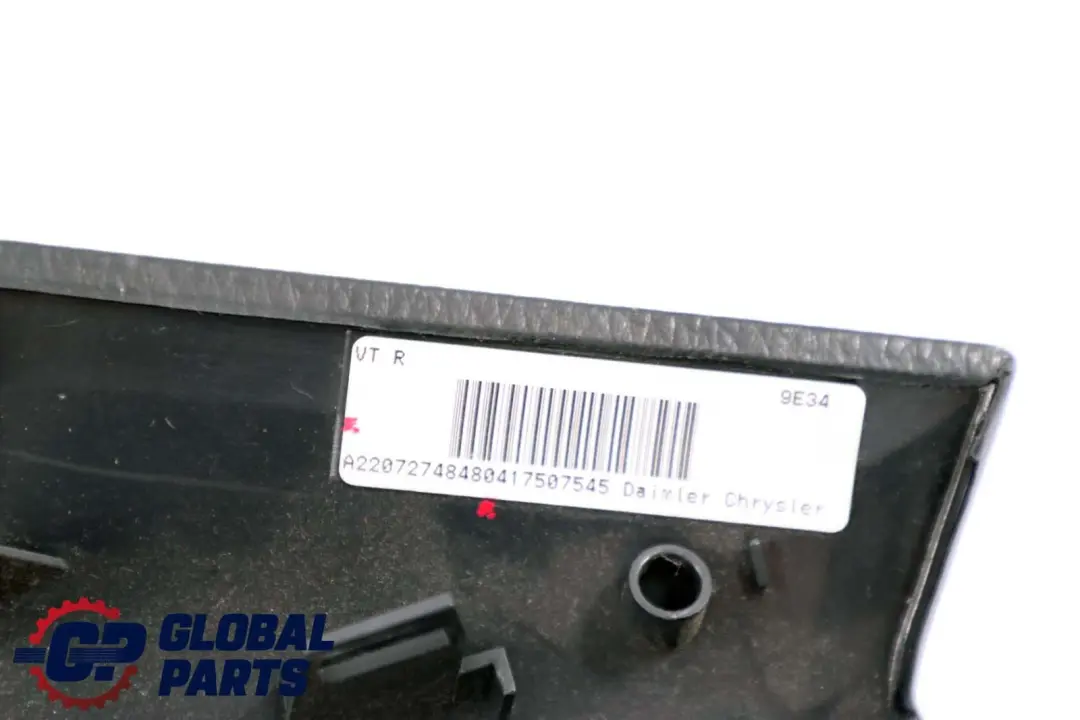 Mercedes-Benz S-Class W220 Front Door Right O/S Cover Trim Black to with Part number Mercedes-Benz S-Class W220 Front Door Right O/S Cover Trim Black - SKU A2207274848 - Part number
