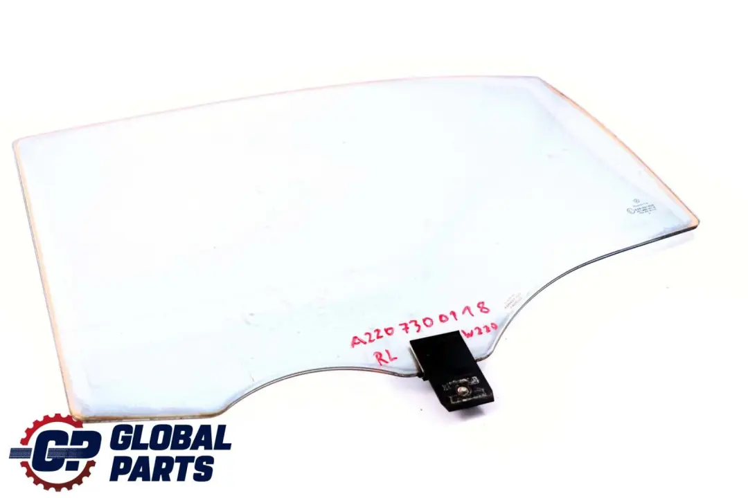 Mercedes-Benz S-Class W220 Rear Left N/S Window Glass Green AS2 to with Part number A2207300118 Mercedes-Benz S-Class W220 Rear Left N/S Window Glass Green AS2 - SKU A2207300118 - Part number A2207300118