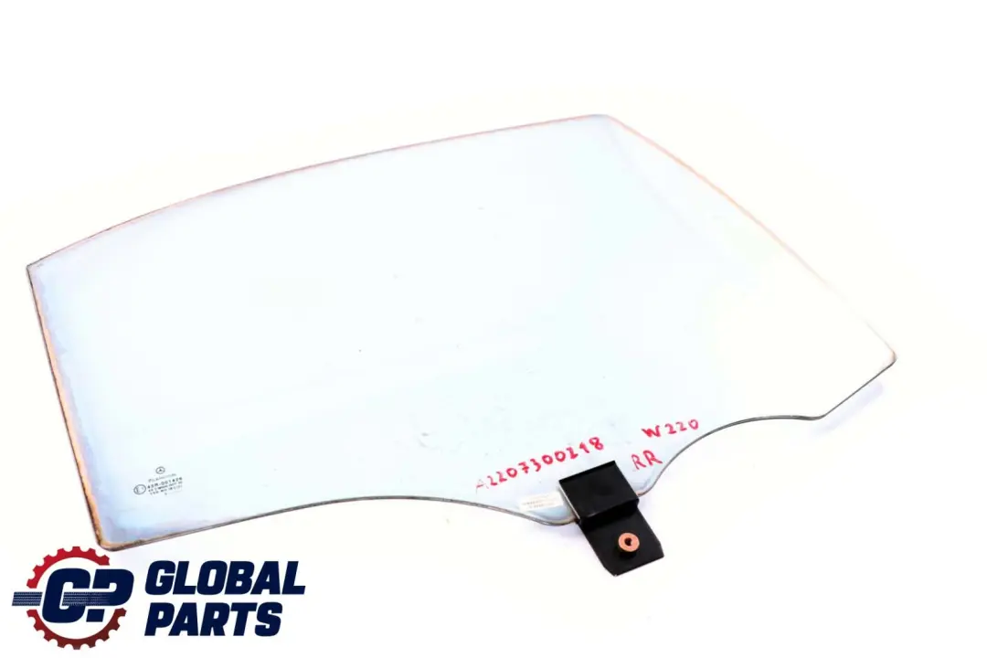 Mercedes-Benz S-Class W220 Rear Right O/S Window Glass Green AS2 to with Part number A2207300218 Mercedes-Benz S-Class W220 Rear Right O/S Window Glass Green AS2 - SKU A2207300218 - Part number A2207300218