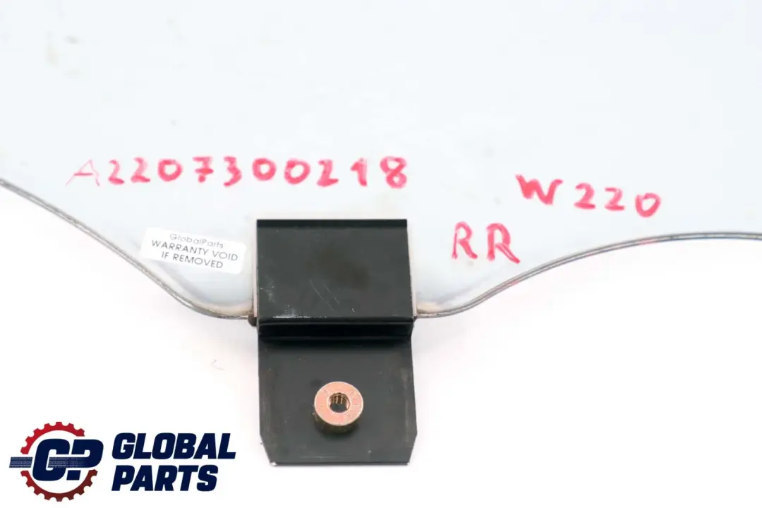 Mercedes-Benz S-Class W220 Rear Right O/S Window Glass Green AS2 to with Part number A2207300218 Mercedes-Benz S-Class W220 Rear Right O/S Window Glass Green AS2 - SKU A2207300218 - Part number A2207300218