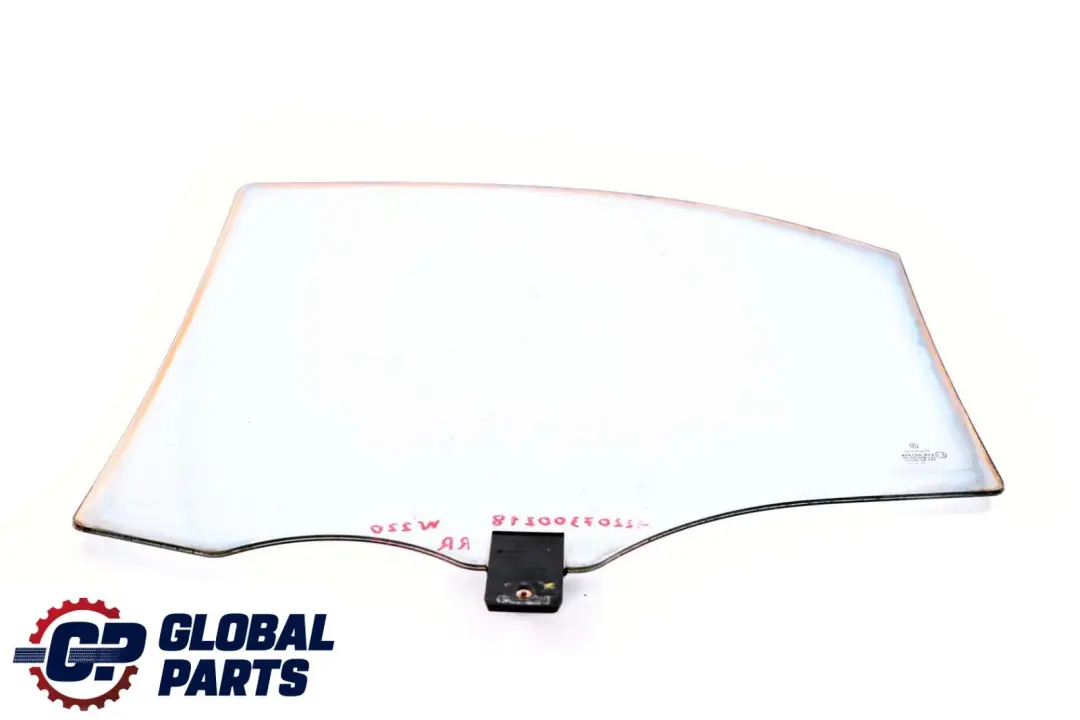 Mercedes-Benz S-Class W220 Rear Right O/S Window Glass Green AS2 to with Part number A2207300218 Mercedes-Benz S-Class W220 Rear Right O/S Window Glass Green AS2 - SKU A2207300218 - Part number A2207300218