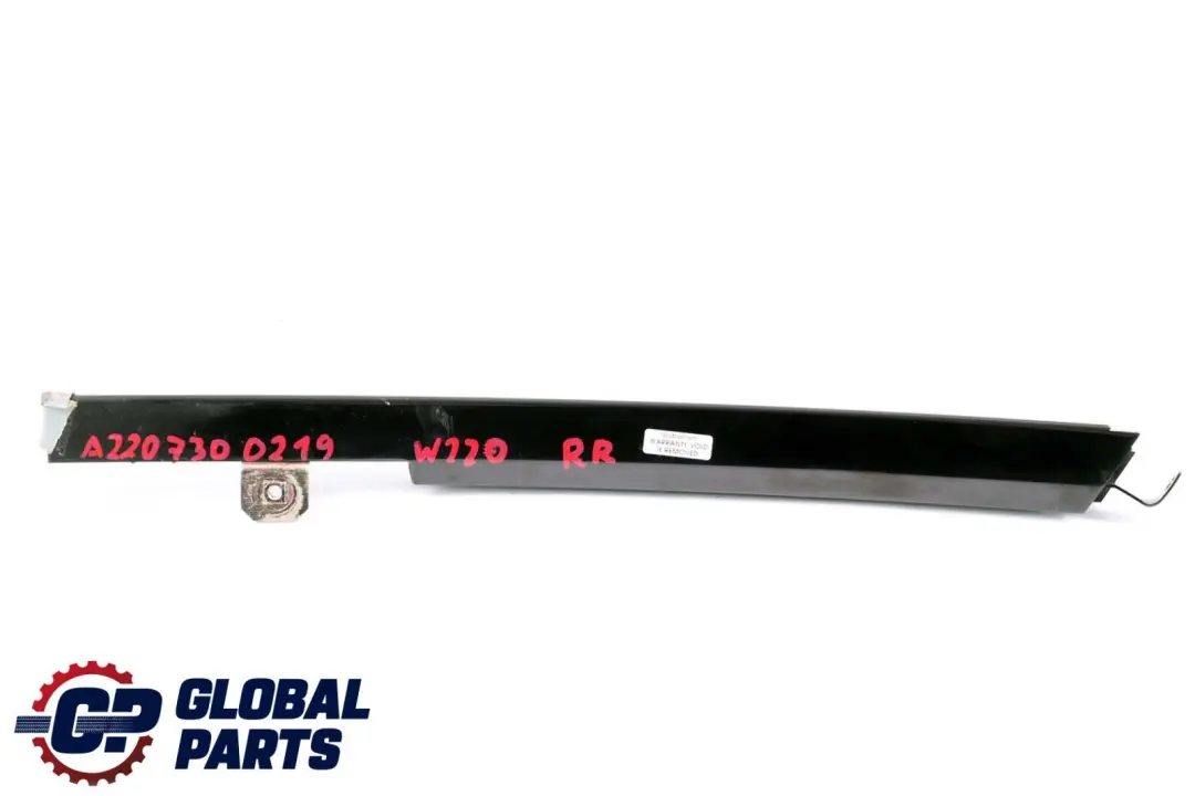  Mercedes-Benz S-Class W220 Rear Right O/S Door Window Rail Guide - SKU A2207300219 - Part number A2207300219