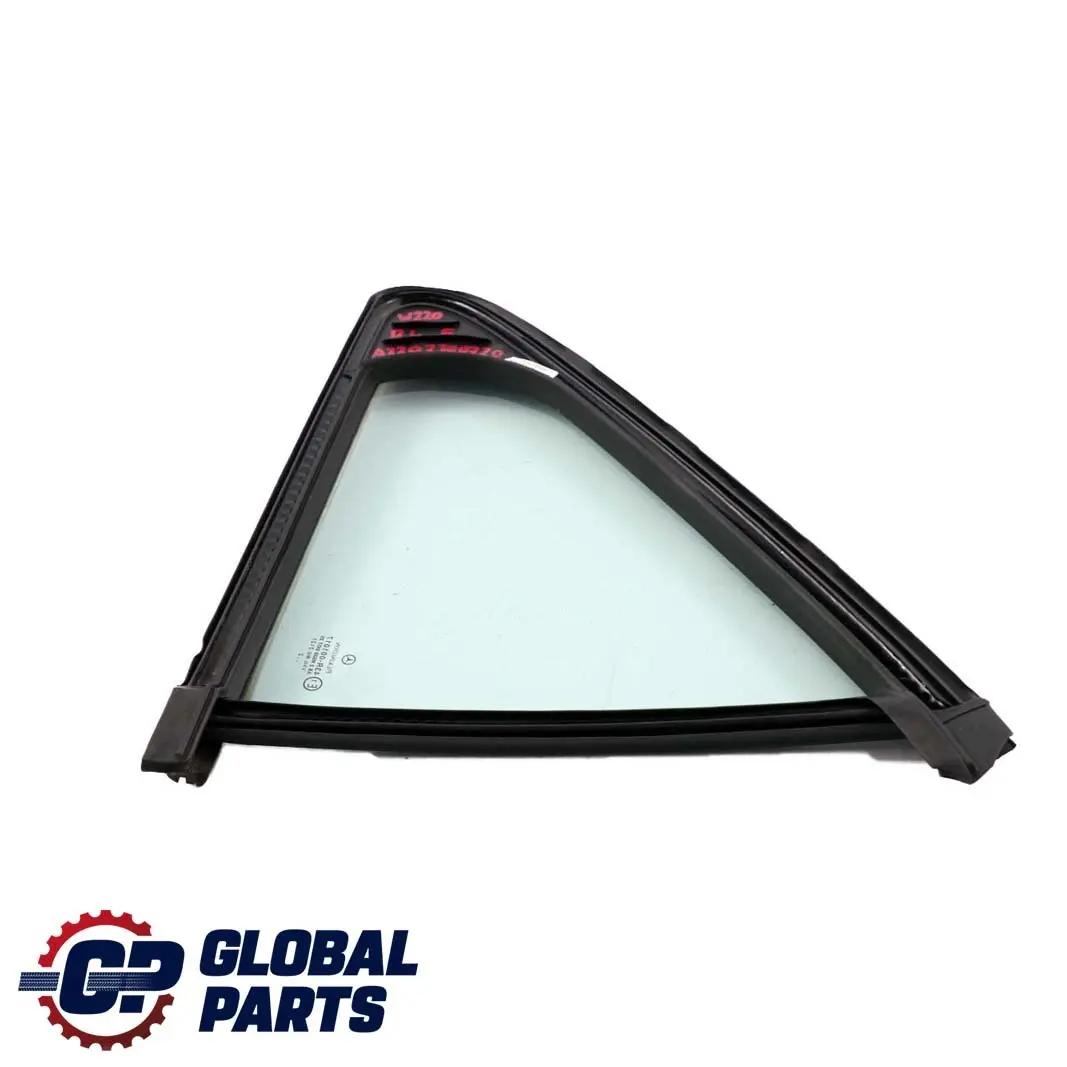 Left N/S Fixed Window Green Glass AS2 to Mercedes W220 Rear with Part number A2207300720 Mercedes W220 Rear Left N/S Fixed Window Green Glass AS2 - SKU A2207300720 - Part number A2207300720