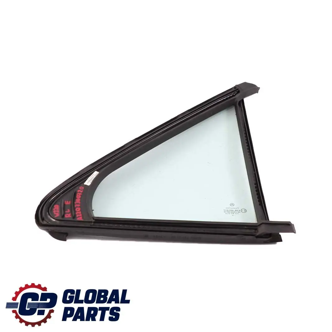 Left N/S Fixed Window Green Glass AS2 to Mercedes W220 Rear with Part number A2207300720 Mercedes W220 Rear Left N/S Fixed Window Green Glass AS2 - SKU A2207300720 - Part number A2207300720