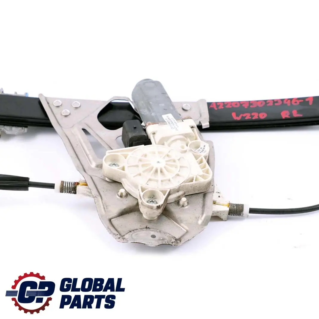 Mercedes W220 1 Puerta Trasera Izquierda Regulador Elevalunas Motor El?ctrico - SKU A2207302346-1 - Número de pieza A2207302346