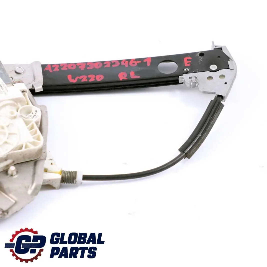 Mercedes W220 1 Puerta Trasera Izquierda Regulador Elevalunas Motor El?ctrico - SKU A2207302346-1 - Número de pieza A2207302346