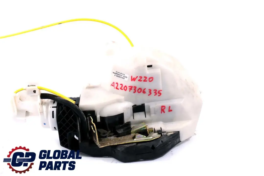 Actuador Mecanismo Cierre Puerta Trasera Izquierda para Mercedes W220 con número de pieza A2207306335 Mercedes W220 Actuador Mecanismo Cierre Puerta Trasera Izquierda - SKU A2207306335 - Número de pieza A2207306335