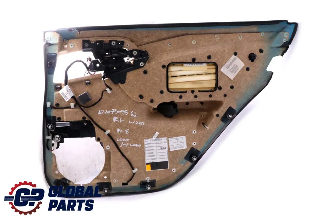 Mercedes Benz S Klasse W220 Türverkleidung Hinten Links Leder Anthrazit - SKU A2207309562 - Teilenummer A2207309562