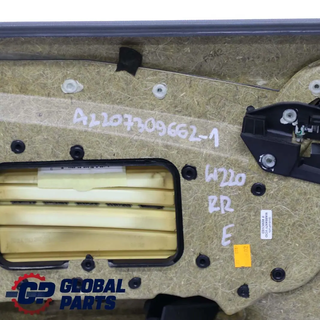  Mercedes-Benz S-Klasse W220 Türverkleidung Hinten Rechts Leder Grau - SKU A2207309662-1 - Teilenummer A2207309662