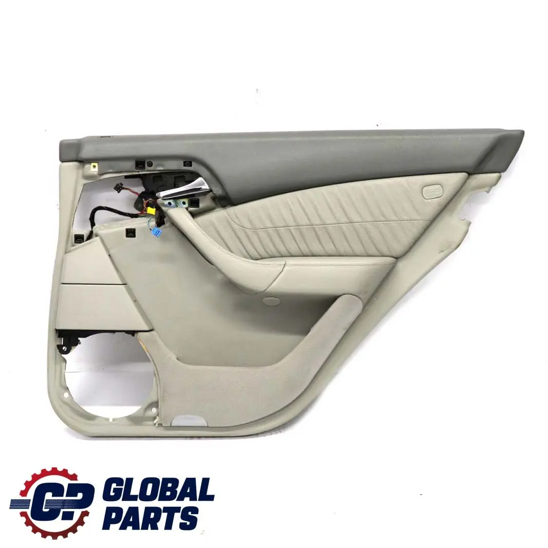 Mercedes-Benz S-Class W220 Rear Right O/S Door Card Trim Panel Leather Grey to with Part number A2207309662 Mercedes-Benz S-Class W220 Rear Right O/S Door Card Trim Panel Leather Grey - SKU A2207309662-1 - Part number A2207309662