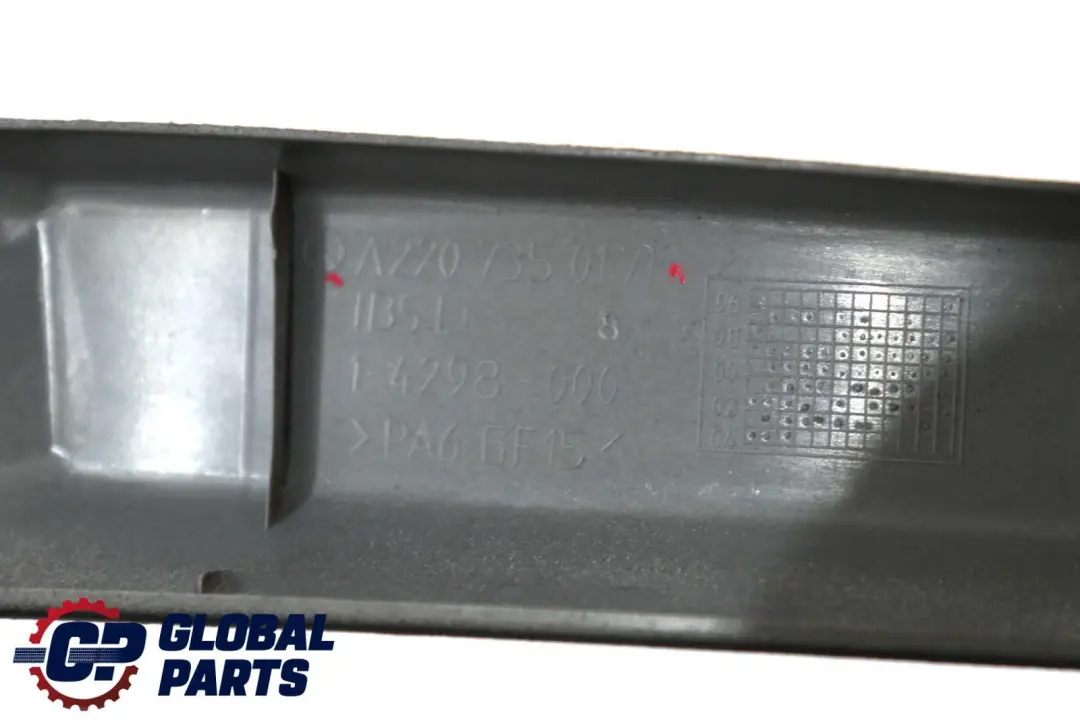 Tür Verkleidung Türrahmen Hinten Links Schwarz für Mercedes S W220 mit Teilenummer A2207350171 Mercedes S W220 Tür Verkleidung Türrahmen Hinten Links Schwarz - SKU A2207350171 - Teilenummer A2207350171