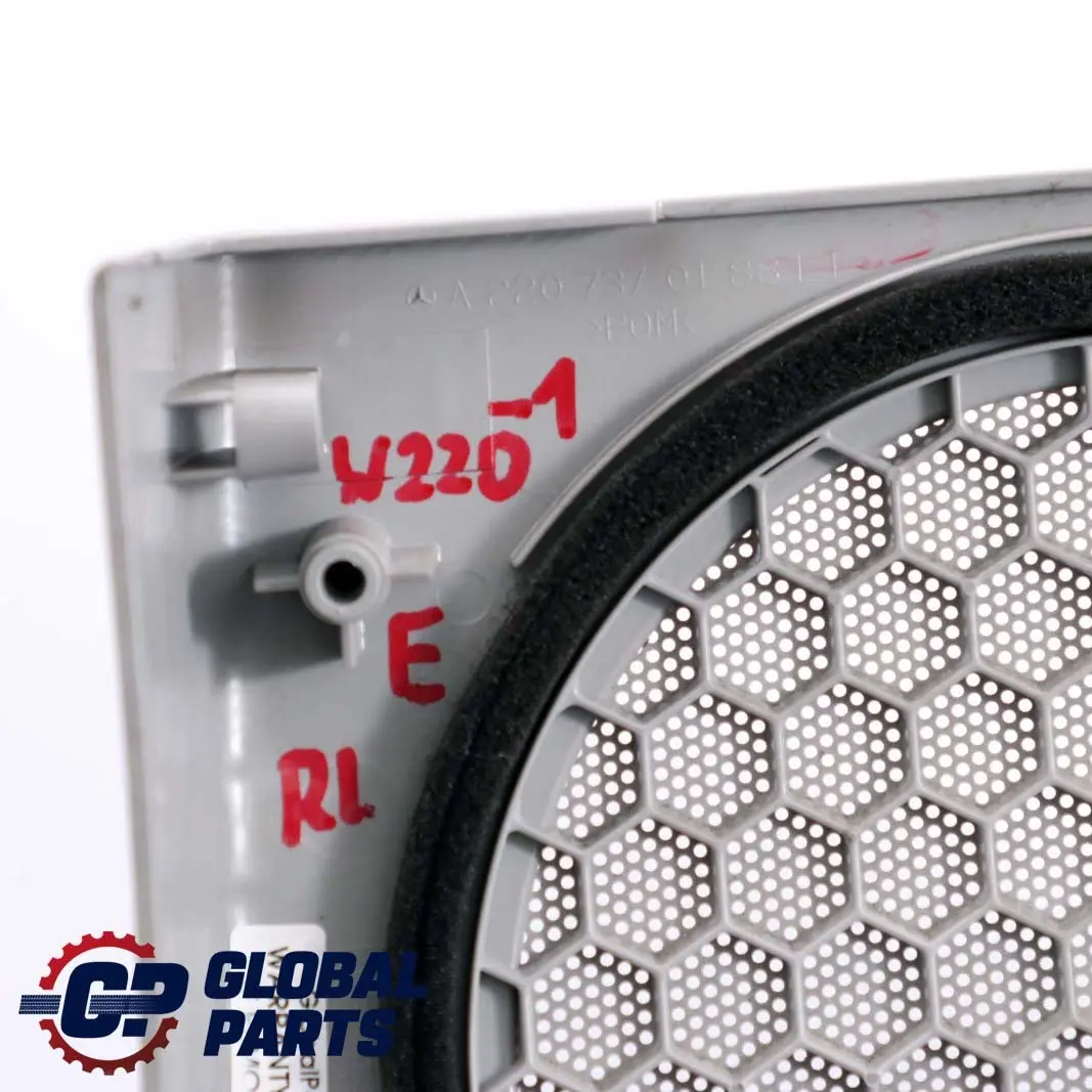 Puerta Altavoz Cubierta Recorte Trasero Izquierdo Gris para Mercedes W220 con número de pieza A2207370188 Mercedes W220 Puerta Altavoz Cubierta Recorte Trasero Izquierdo Gris - SKU A2207370188-1 - Número de pieza A2207370188