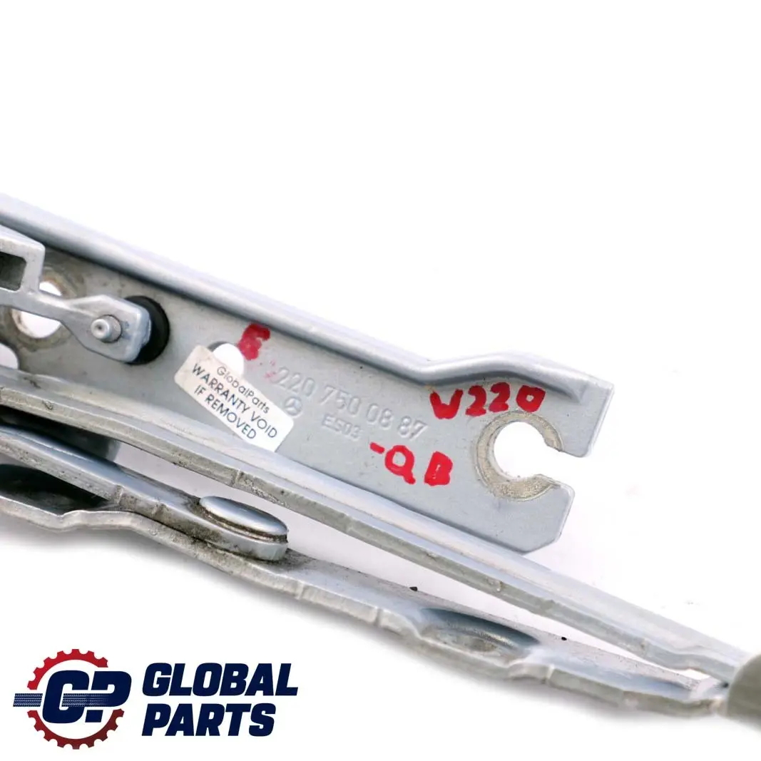 Mercedes-Benz S W220 Trunk Tailgate Rear Right Hinge Chalcedonblau to with Part number A2207500887 Mercedes-Benz S W220 Trunk Tailgate Rear Right Hinge Chalcedonblau - SKU A2207500887-QB - Part number A2207500887