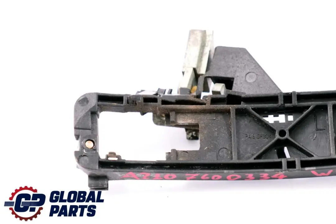 Mercedes-Benz S-Class W220 Front Left Door N/S Handle Bracket Bearing Clamp to with Part number A2207600334 Mercedes-Benz S-Class W220 Front Left Door N/S Handle Bracket Bearing Clamp - SKU A2207600334 - Part number A2207600334