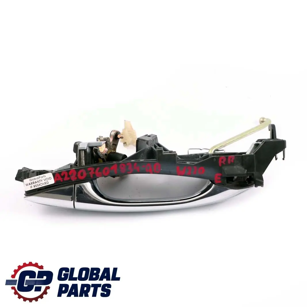 Mercedes-Benz S-Class W220 Rear Right Door O/S Handle Chalcedonblau 347 Blue to with Part number A2207601834 Mercedes-Benz S-Class W220 Rear Right Door O/S Handle Chalcedonblau 347 Blue - SKU A2207601834-QB - Part number A2207601834