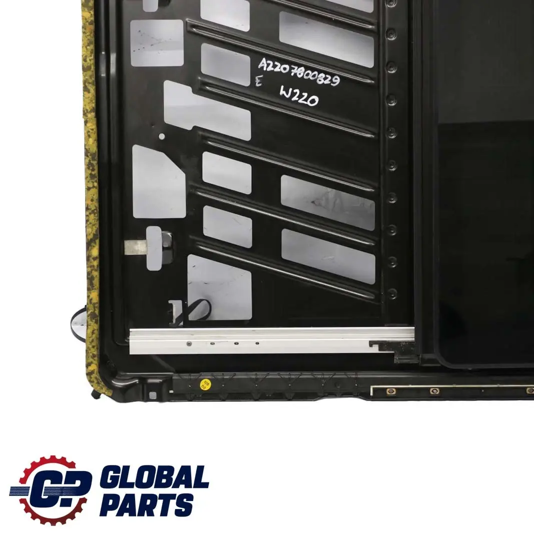 Mercedes-Benz S-Class W220 Sliding Roof Sunroof Mechanism Window Glass to with Part number A2207800829 Mercedes-Benz S-Class W220 Sliding Roof Sunroof Mechanism Window Glass - SKU A2207800829 - Part number A2207800829