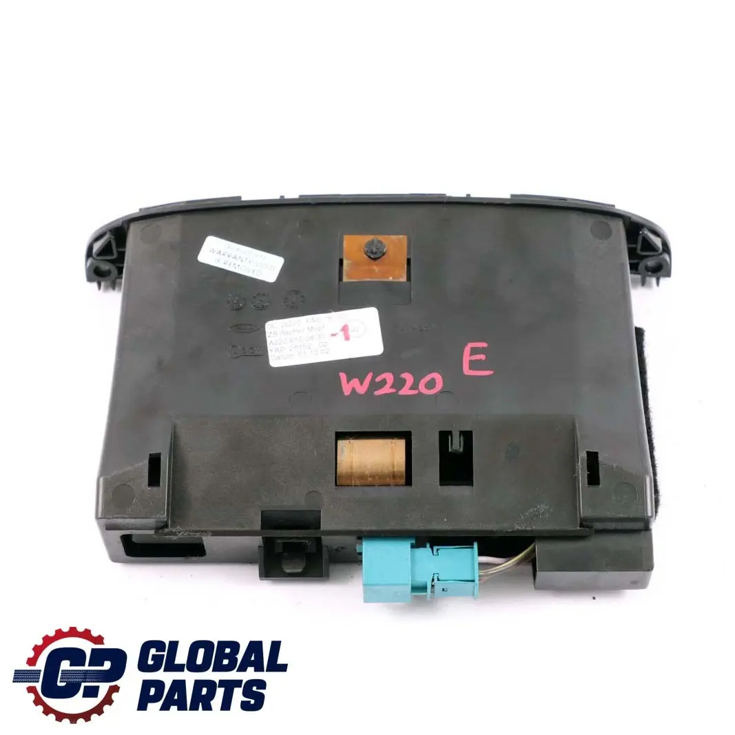 Clase W220 Consola Central Tablero Frontal Bandeja Cenicero para Mercedes con número de pieza A2208100830 Mercedes Clase W220 Consola Central Tablero Frontal Bandeja Cenicero - SKU A2208100830-1 - Número de pieza A2208100830