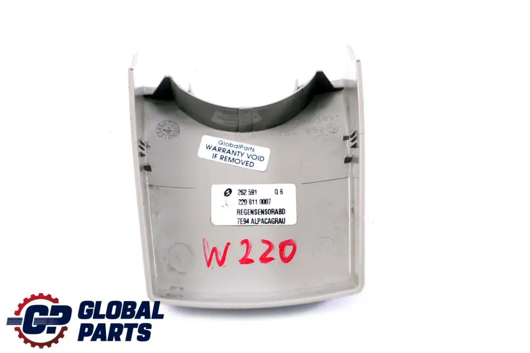 Mirror Rain Sensor Trim Plastic Cover to Mercedes S-Class W220 Rear with Part number A2208110007 Mercedes S-Class W220 Rear Mirror Rain Sensor Trim Plastic Cover - SKU A2208110007 - Part number A2208110007