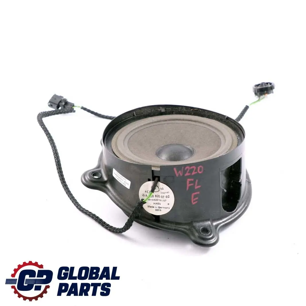 Mercedes-Benz S-Class W220 Front Left N/S Door Loudspeaker Speaker to with Part number A2208200702 Mercedes-Benz S-Class W220 Front Left N/S Door Loudspeaker Speaker - SKU A2208200702 - Part number A2208200702