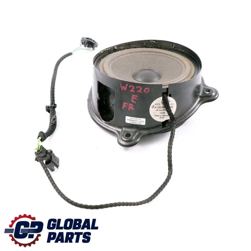 Mercedes-Benz S-Class W220 Front Right O/S Door Loudspeaker Speaker to with Part number A2208200802 Mercedes-Benz S-Class W220 Front Right O/S Door Loudspeaker Speaker - SKU A2208200802 - Part number A2208200802