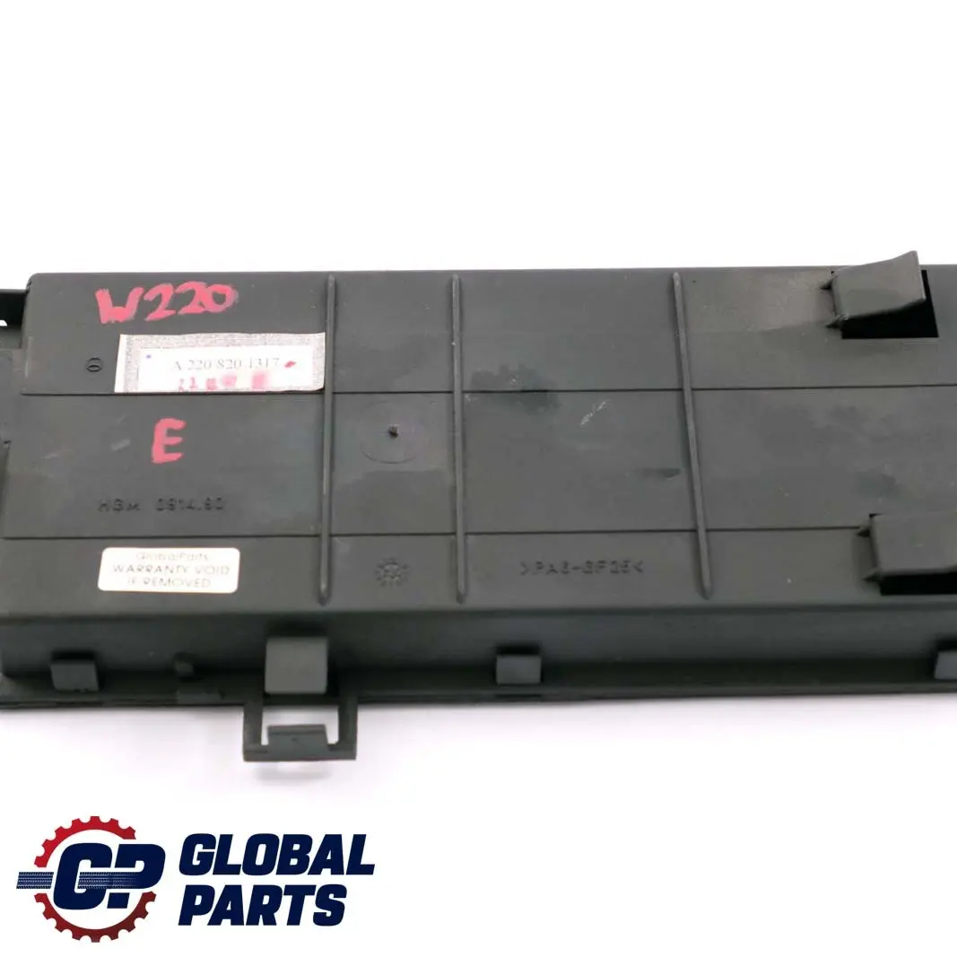 Mercedes-Benz Clase S W220 Tailgate Boot ECU Control Unit Module para con número de pieza A2208201317 Mercedes-Benz Clase S W220 Tailgate Boot ECU Control Unit Module - SKU A2208201317 - Número de pieza A2208201317