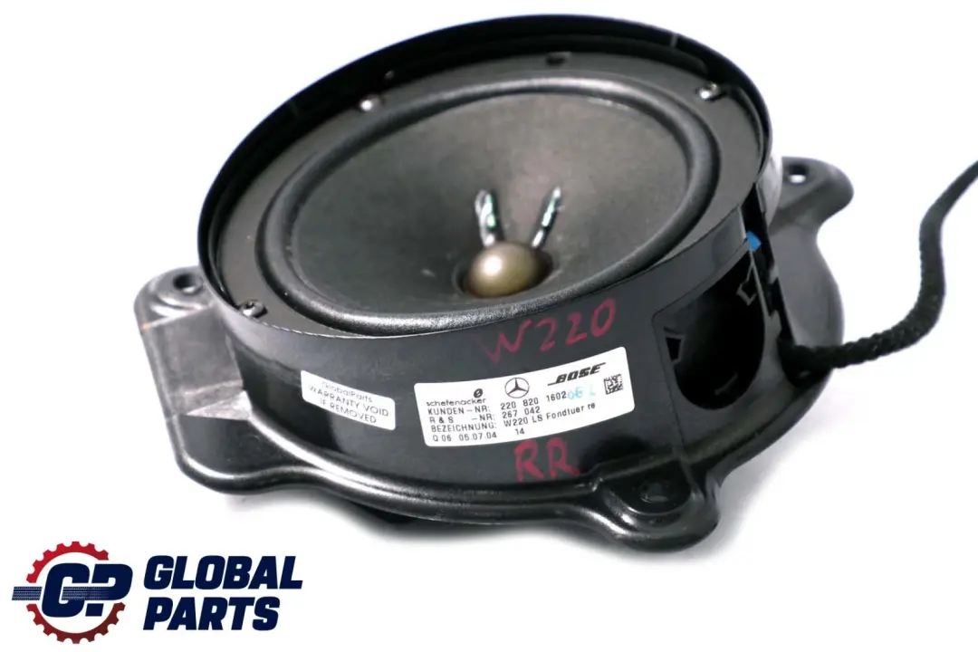  Mercedes-Benz S-Class W220 Rear Right O/S Door Loudspeaker Speaker - SKU A2208201602 - Part number A2208201602