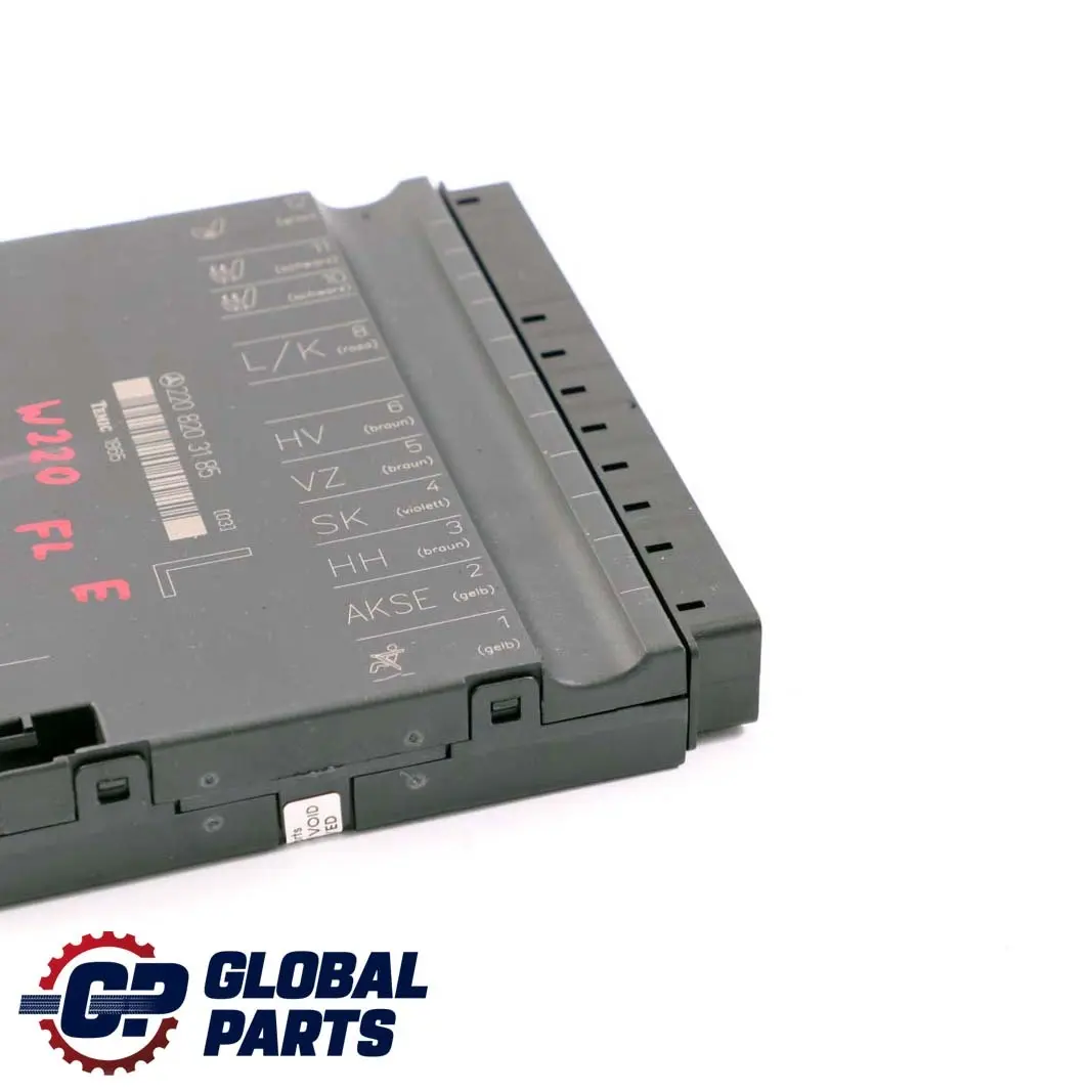 Mercedes-Benz S W220 Seat Memory Control Unit Module Front Left to with Part number A2208203185 Mercedes-Benz S W220 Seat Memory Control Unit Module Front Left - SKU A2208203185 - Part number A2208203185