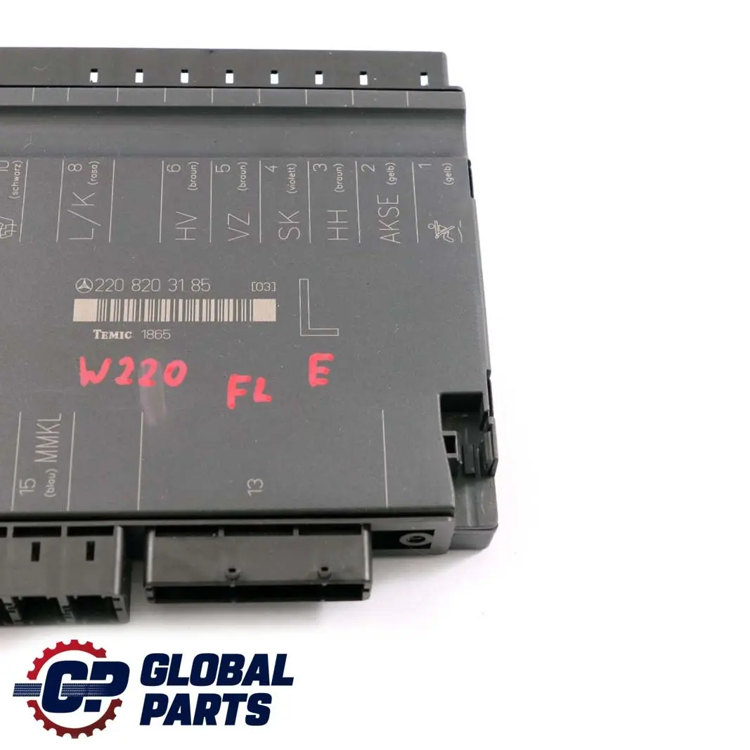  Mercedes-Benz S W220 Seat Memory Control Unit Module Front Left - SKU A2208203185 - Part number A2208203185
