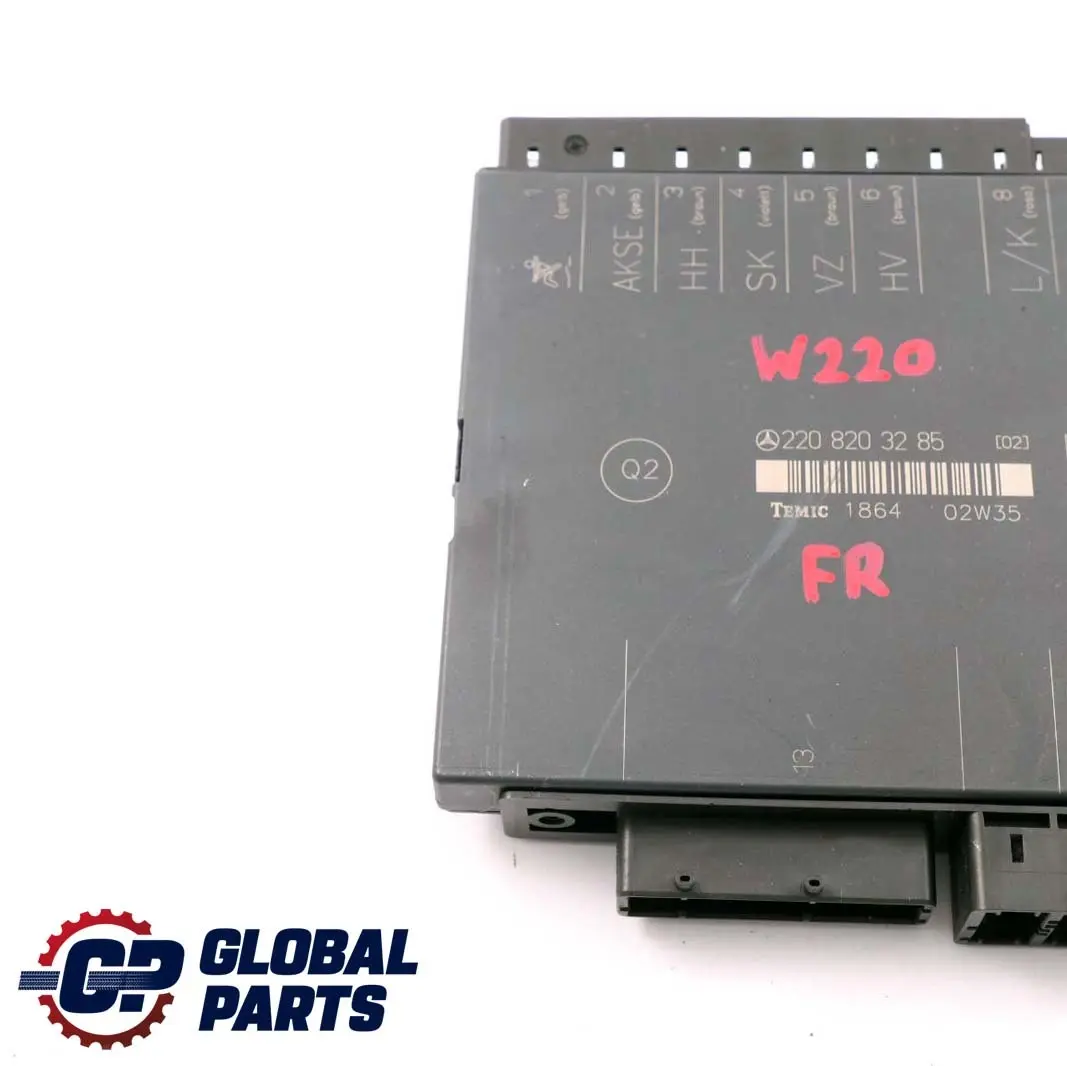 Mercedes-Benz S W220 Seat Memory Control Unit Module Front Right to with Part number A2208203285 Mercedes-Benz S W220 Seat Memory Control Unit Module Front Right - SKU A2208203285 - Part number A2208203285