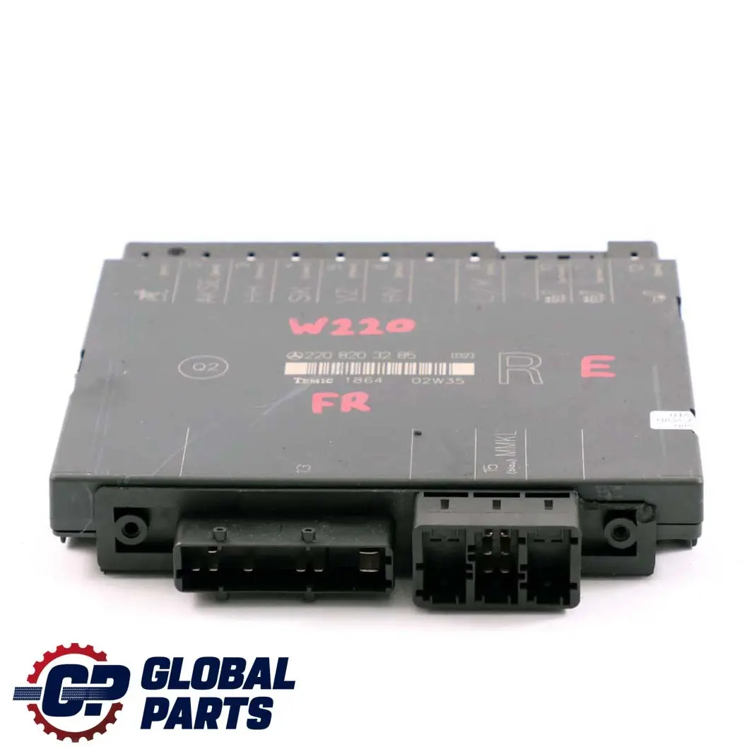 Mercedes-Benz S W220 Seat Memory Control Unit Module Front Right to with Part number A2208203285 Mercedes-Benz S W220 Seat Memory Control Unit Module Front Right - SKU A2208203285 - Part number A2208203285
