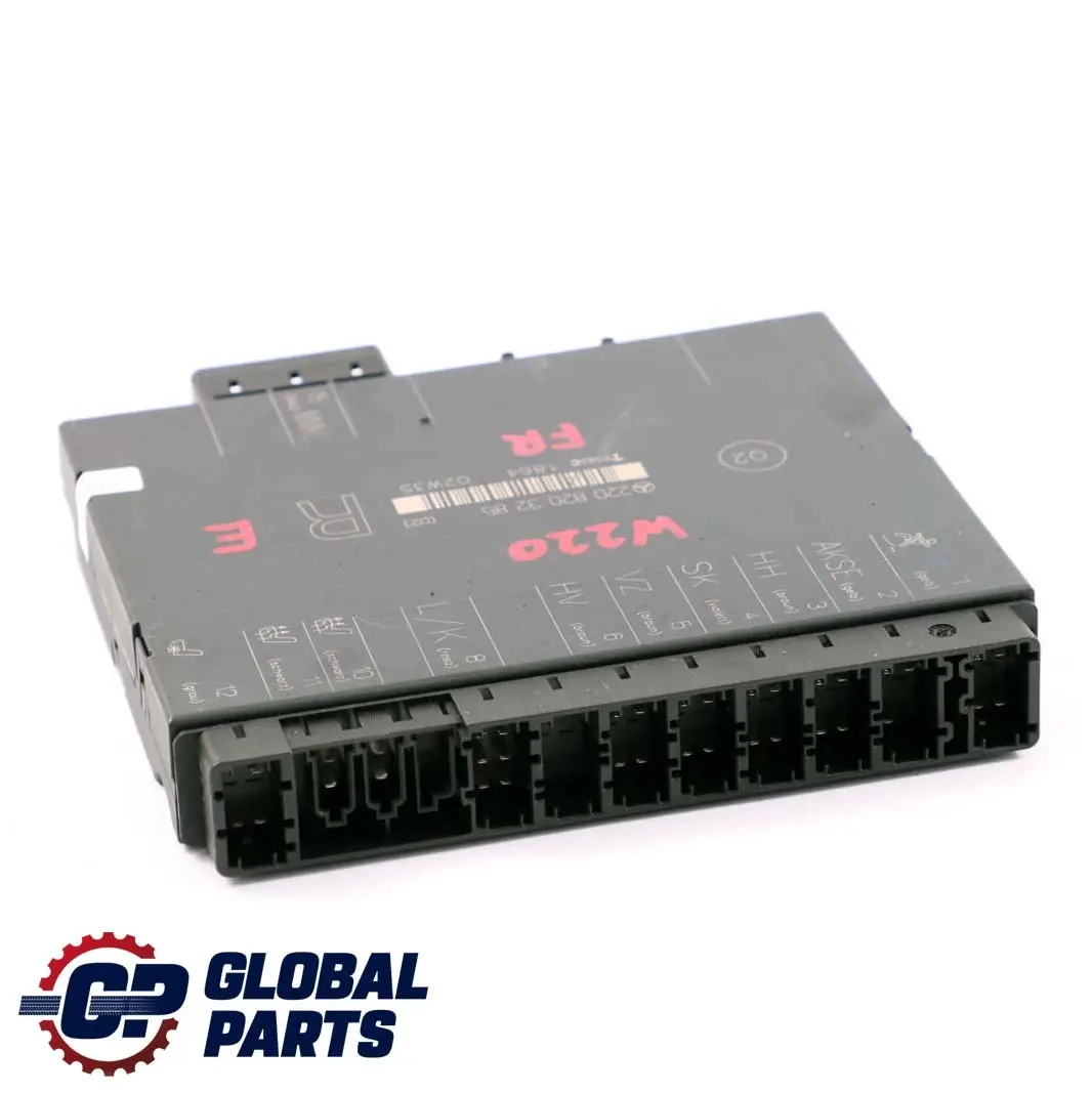 Mercedes-Benz S W220 Seat Memory Control Unit Module Front Right to with Part number A2208203285 Mercedes-Benz S W220 Seat Memory Control Unit Module Front Right - SKU A2208203285 - Part number A2208203285