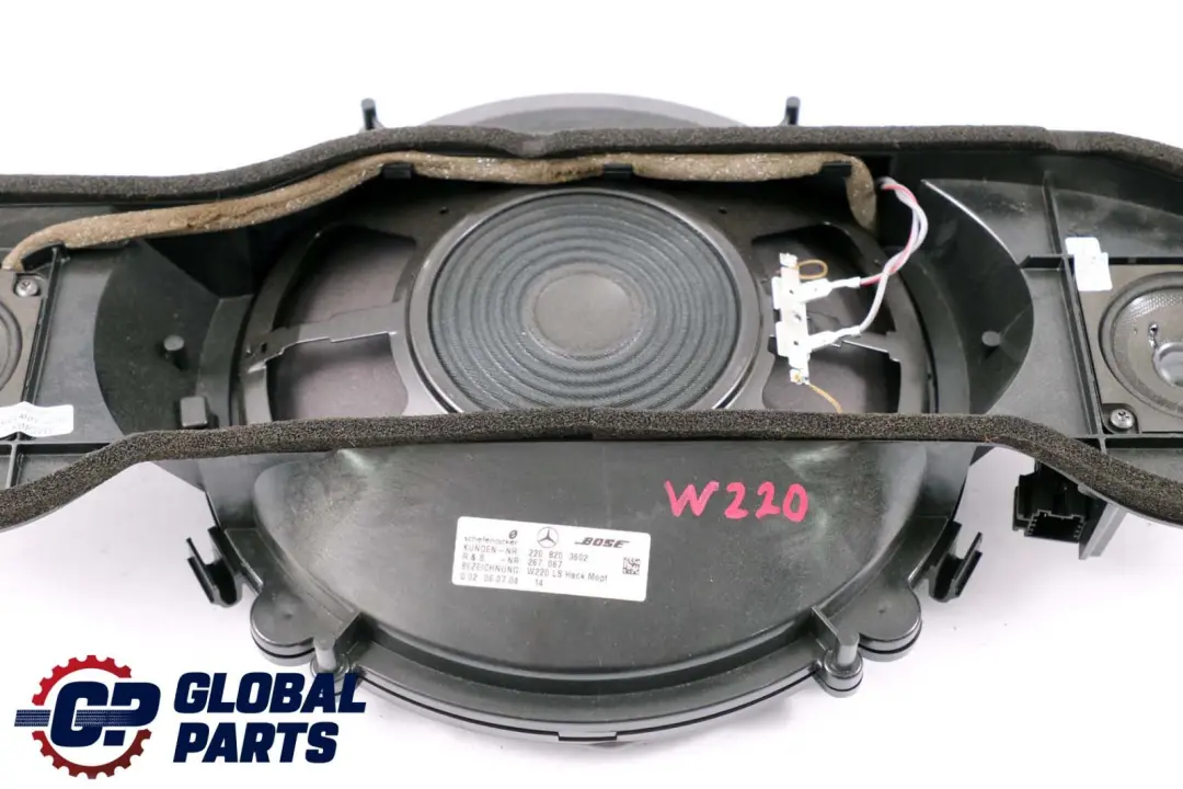 Mercedes-Benz S-Klasse W220 Hinter Deck Regal Subwoofer Tieftöner für mit Teilenummer A2208203602 Mercedes-Benz S-Klasse W220 Hinter Deck Regal Subwoofer Tieftöner - SKU A2208203602 - Teilenummer A2208203602