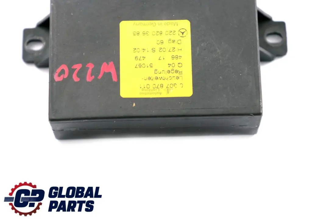 Module Commande Phare Avant pour Mercedes W220 à propos du numéro de pièce A2208203685 Mercedes W220 Module Commande Phare Avant - SKU A2208203685 - Numéro de pièce A2208203685
