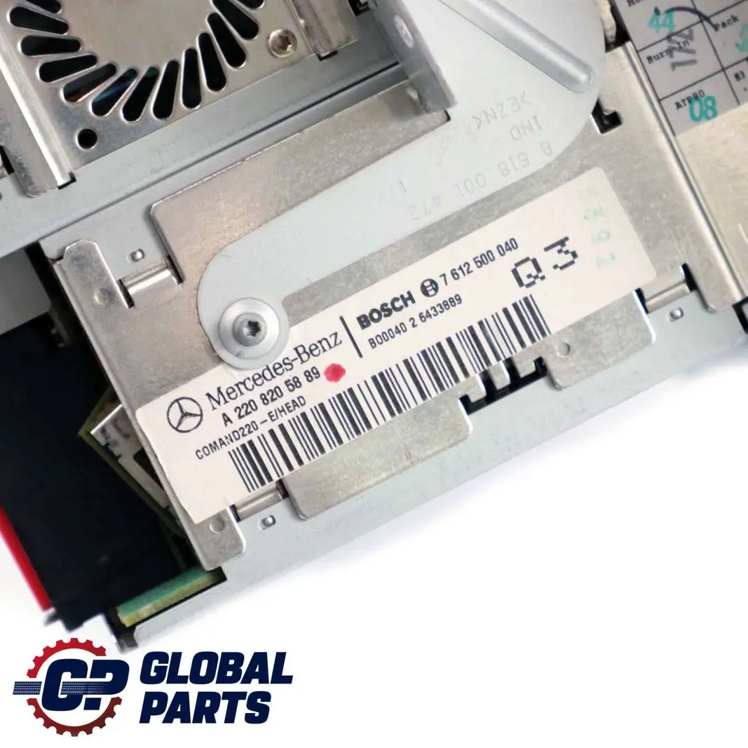 Mercedes-Benz C215 W220 COMAND CD Player Radio Audio Navigation to with Part number A2208205889 Mercedes-Benz C215 W220 COMAND CD Player Radio Audio Navigation - SKU A2208205889 - Part number A2208205889