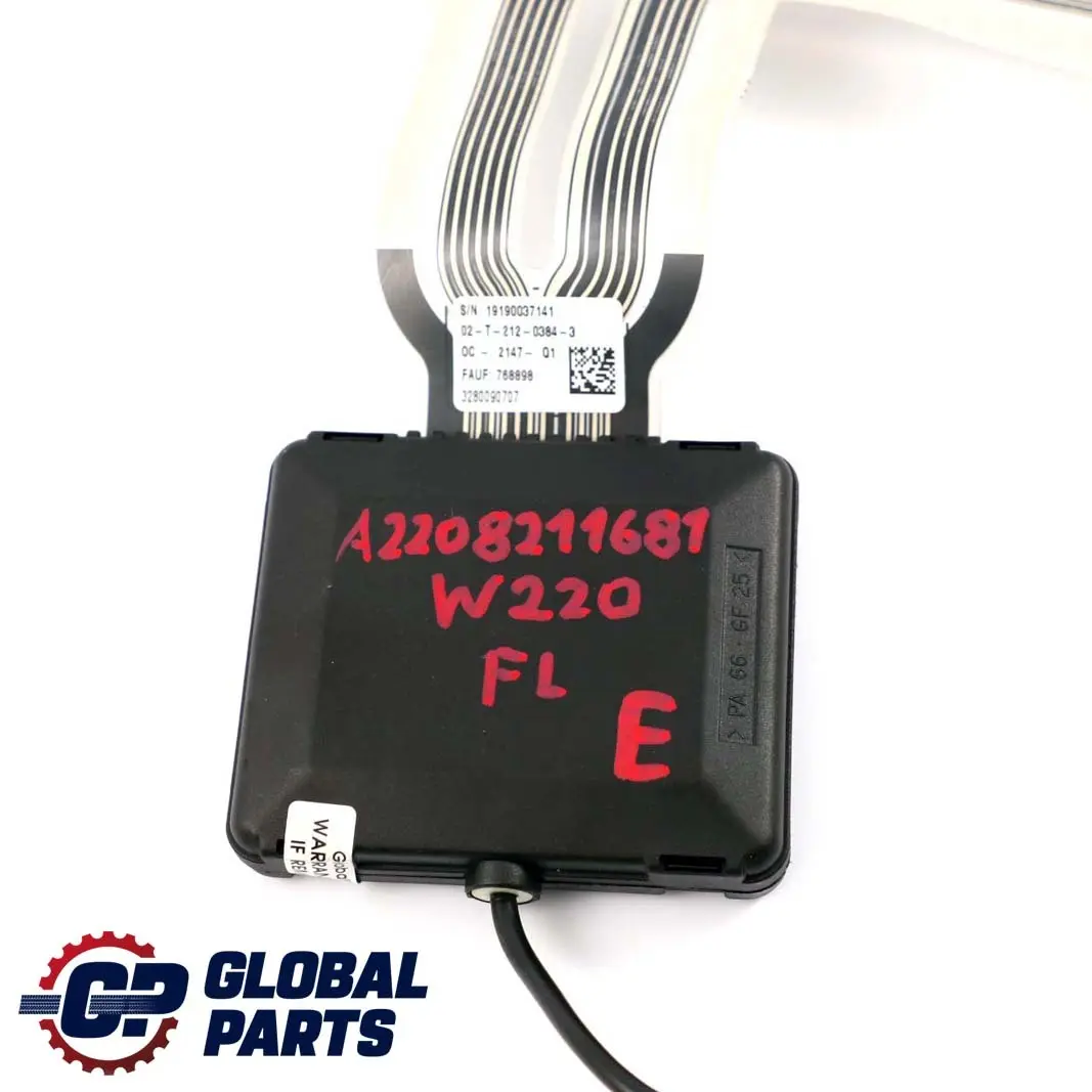  Mercedes-Benz S W220 Seat Besetzung Anerkennung Sensor Links - SKU A2208211681 - Teilenummer A2208213479