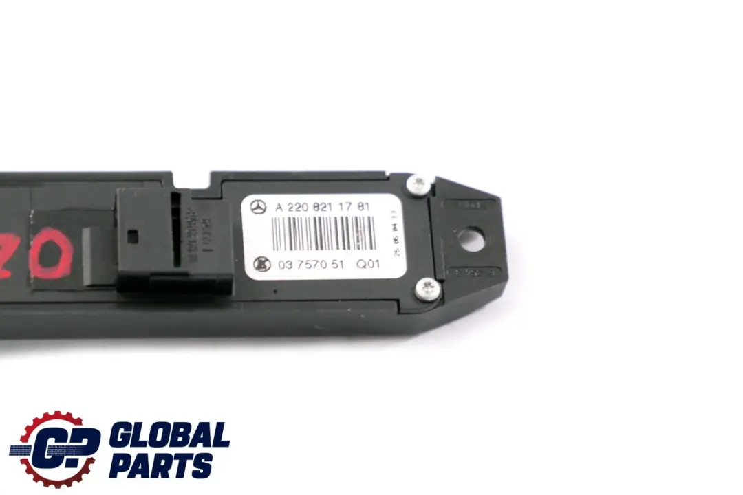 Airbag Off Indicator Light Switch to Mercedes S-Class W220 Passenger with Part number A2208211781 Mercedes S-Class W220 Passenger Airbag Off Indicator Light Switch - SKU A2208211781 - Part number A2208211781