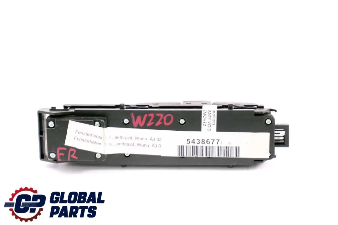 Mercedes-Benz S-Class W220 Front Right Window Control Switch Button to with Part number A2208213179 Mercedes-Benz S-Class W220 Front Right Window Control Switch Button - SKU A2208213179 - Part number A2208213179