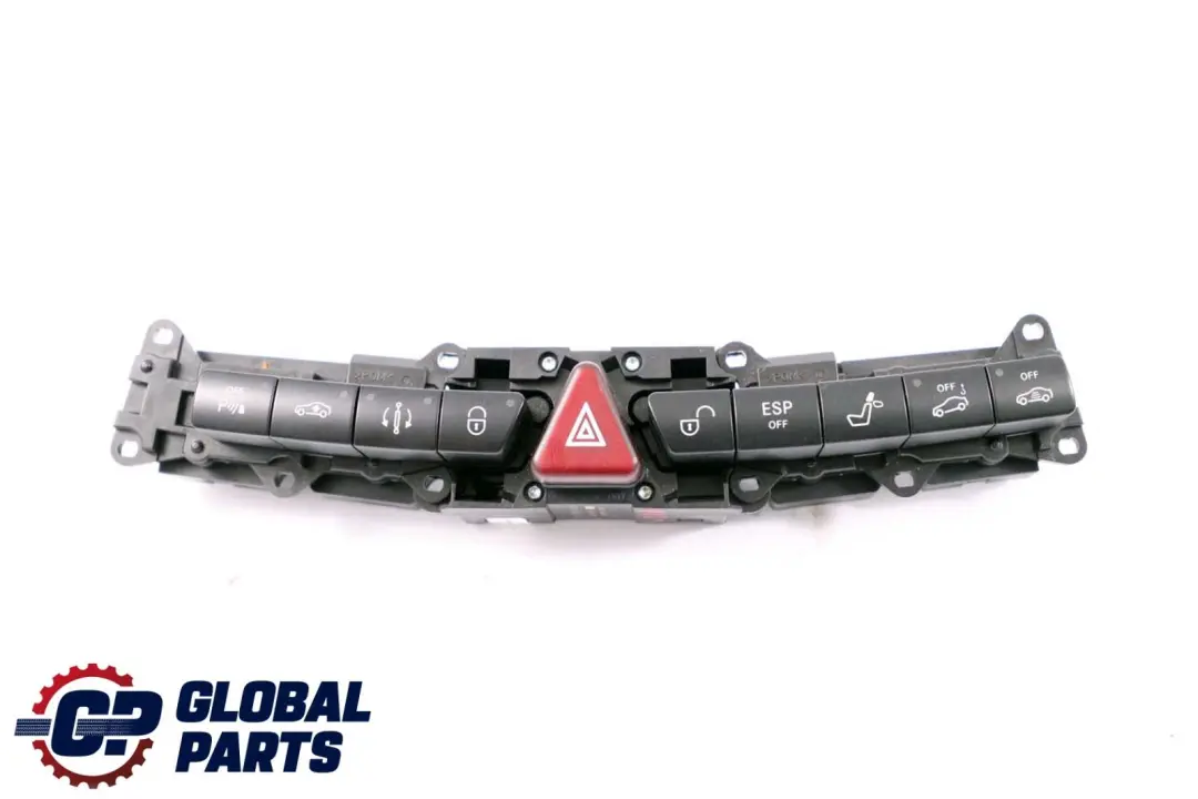 Mercedes-Benz S-Class W220 ESP Hazard Seat Locking Switch Panel to with Part number A2208218058 Mercedes-Benz S-Class W220 ESP Hazard Seat Locking Switch Panel - SKU A2208218058 - Part number A2208218058