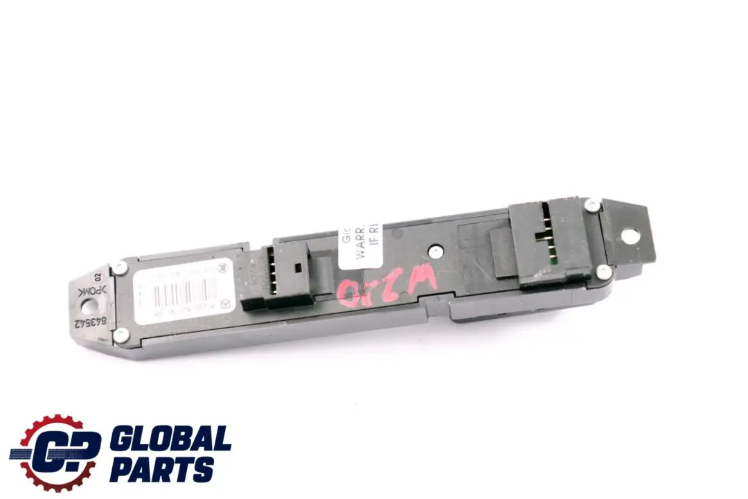 Boton Interruptor De Control Asientos Calefactables para Mercedes W220 con número de pieza A2208219158 Mercedes W220 Boton Interruptor De Control Asientos Calefactables - SKU A2208219158 - Número de pieza A2208219158